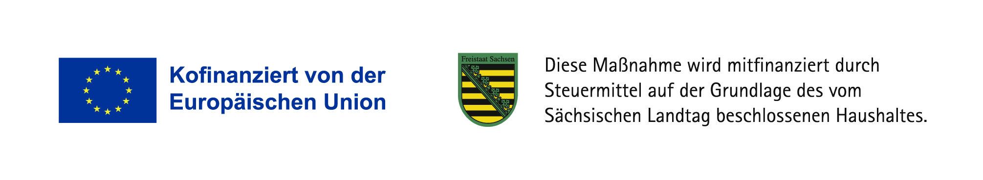 Kofinanziert von der Europäischen Union - Diese Maßnahme wird mitfinanziert durch Steuermittel auf der Grundlage des vom Sächsischen Landtag beschlossenen Haushaltes.